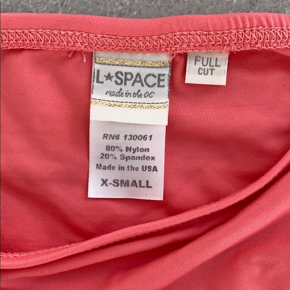 L*SPACE STRAPLESS PINK BIKINI - Picture 7 of 11